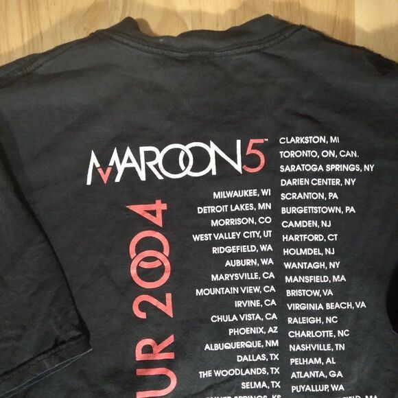 Vintage Maroon 5 2004 Tour T-Shirt - Picture 6 of 9
